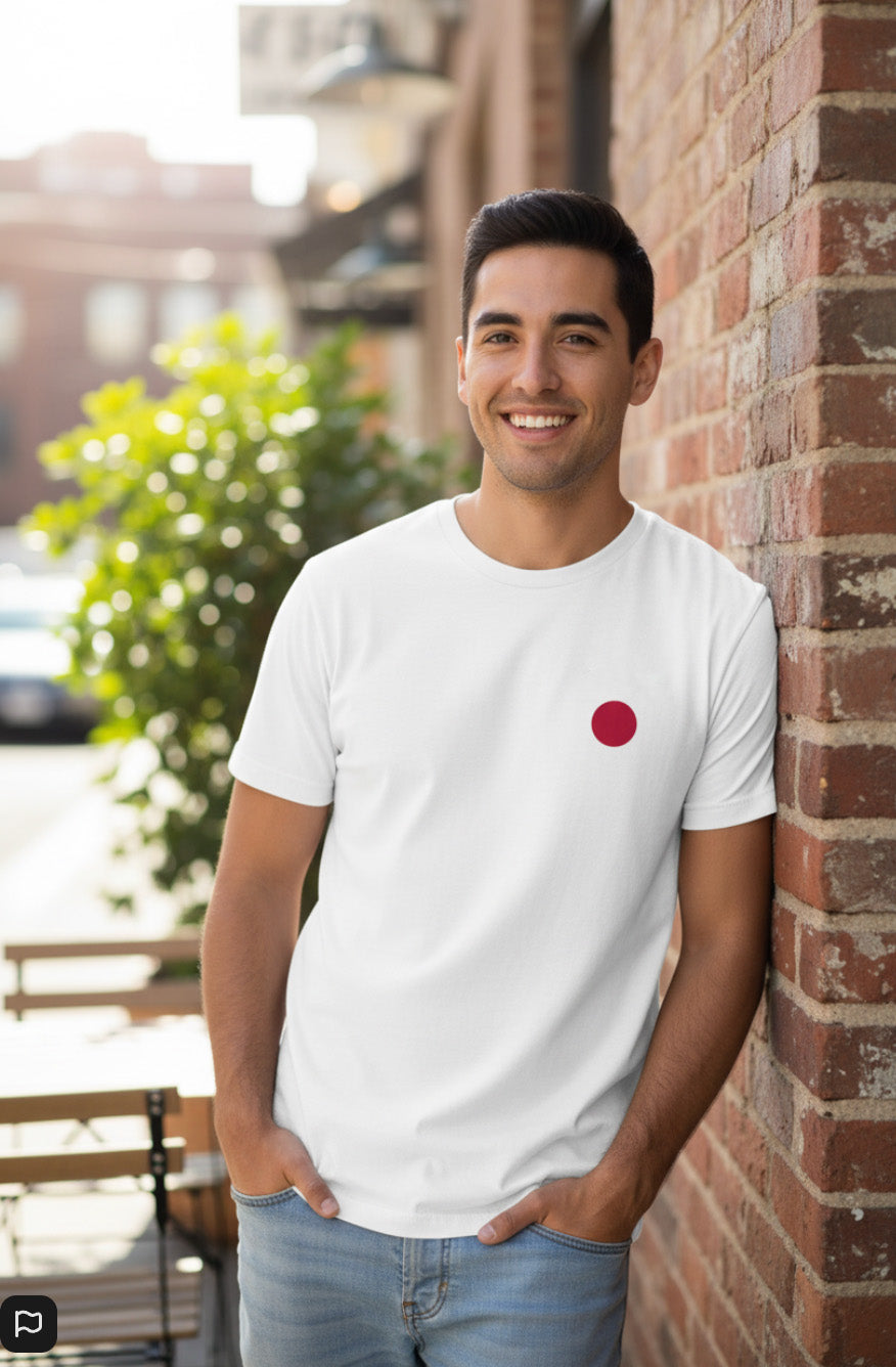 Japan Flag Chest T-Shirt - Soft Cotton Tee | Wave The Flags