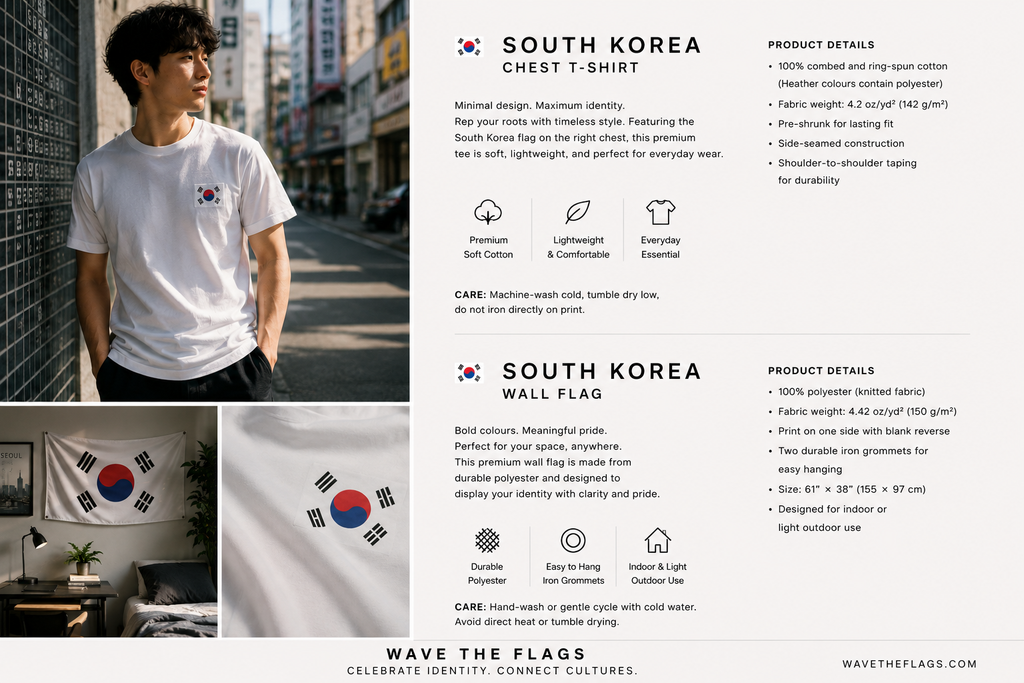 South Korea Flag — Wave The Flags Edition